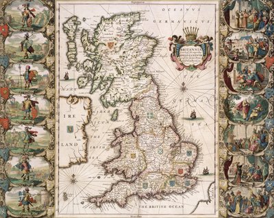 Britain As It Was Divided In The Time of the English Saxons, 1616 by John Speed